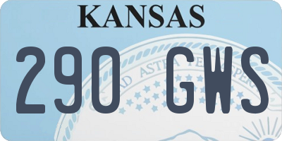 KS license plate 290GWS