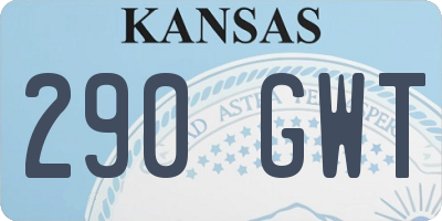 KS license plate 290GWT