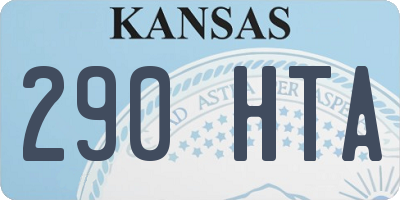 KS license plate 290HTA