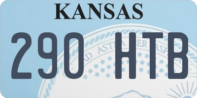 KS license plate 290HTB