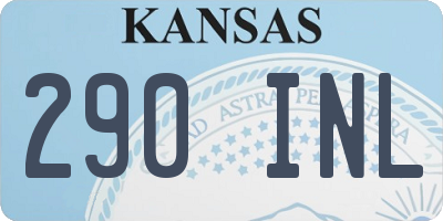 KS license plate 290INL