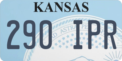 KS license plate 290IPR