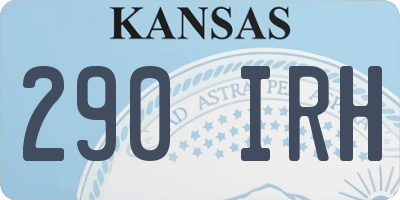 KS license plate 290IRH