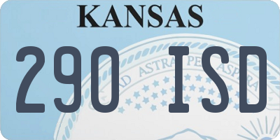 KS license plate 290ISD