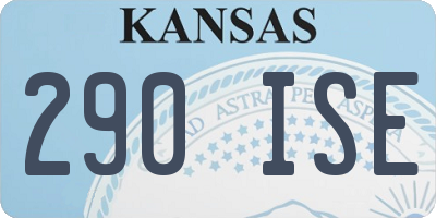 KS license plate 290ISE