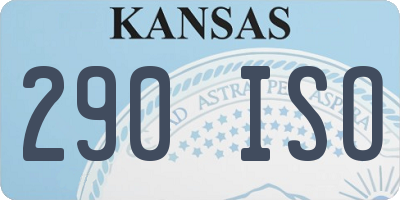 KS license plate 290ISO