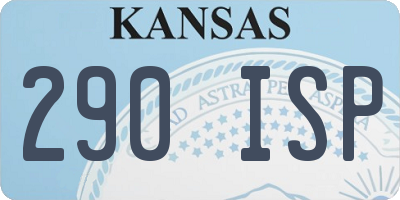KS license plate 290ISP