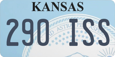 KS license plate 290ISS