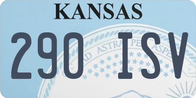 KS license plate 290ISV