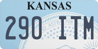 KS license plate 290ITM