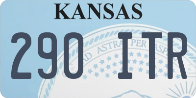 KS license plate 290ITR