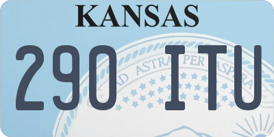 KS license plate 290ITU