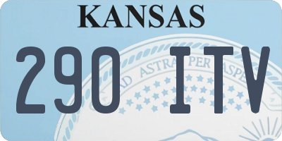 KS license plate 290ITV