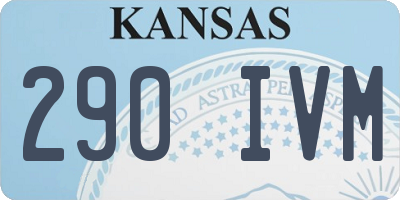 KS license plate 290IVM