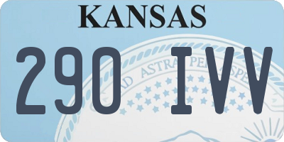 KS license plate 290IVV