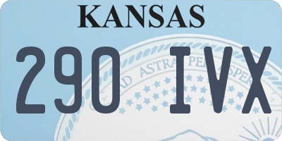 KS license plate 290IVX
