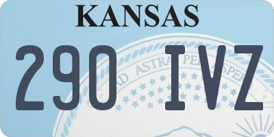 KS license plate 290IVZ