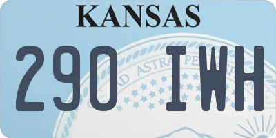 KS license plate 290IWH