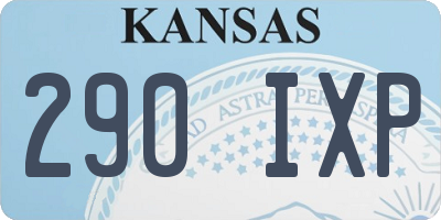 KS license plate 290IXP
