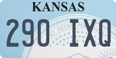 KS license plate 290IXQ