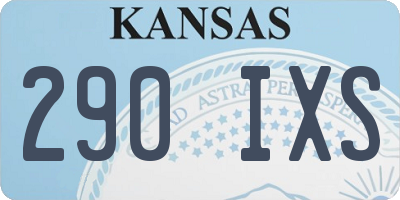 KS license plate 290IXS