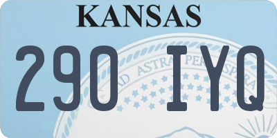 KS license plate 290IYQ