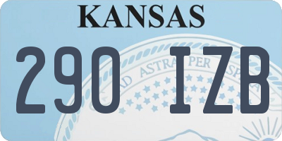 KS license plate 290IZB