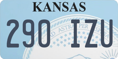 KS license plate 290IZU