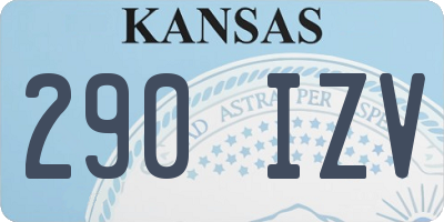 KS license plate 290IZV