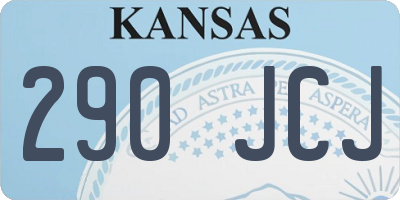 KS license plate 290JCJ
