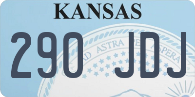 KS license plate 290JDJ