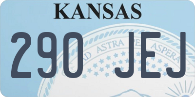 KS license plate 290JEJ