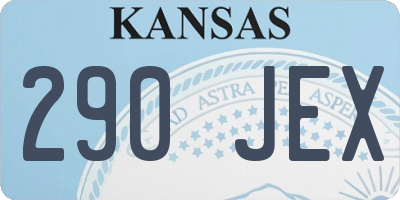 KS license plate 290JEX