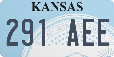 KS license plate 291AEE