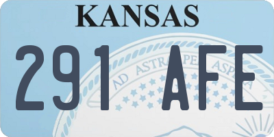 KS license plate 291AFE