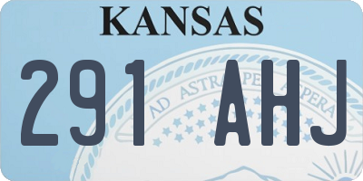 KS license plate 291AHJ