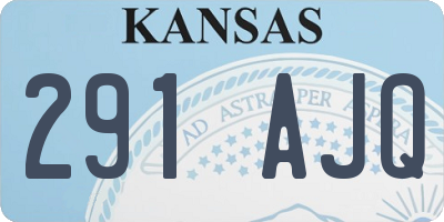 KS license plate 291AJQ