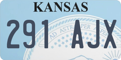 KS license plate 291AJX