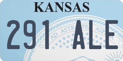 KS license plate 291ALE
