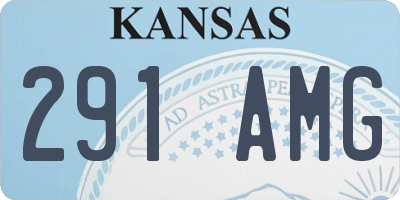 KS license plate 291AMG