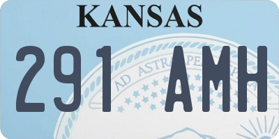 KS license plate 291AMH