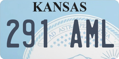 KS license plate 291AML