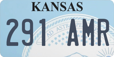 KS license plate 291AMR