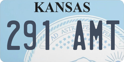KS license plate 291AMT