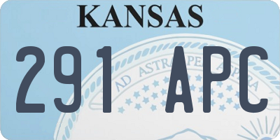 KS license plate 291APC