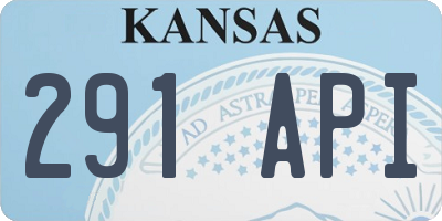 KS license plate 291API