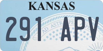 KS license plate 291APV