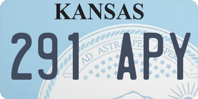 KS license plate 291APY