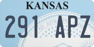 KS license plate 291APZ