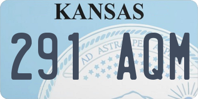 KS license plate 291AQM